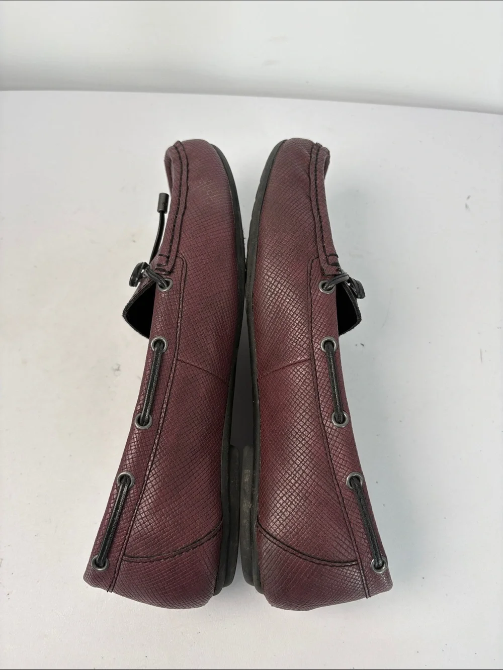 🍎 b.o.c. Burgundy Loafers driving moccasin.